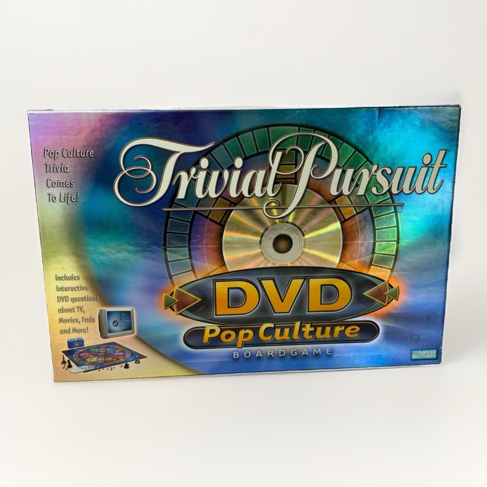 Trivial Pursuit DVD Pop Culture Board Game Hasbro Parker Brothers